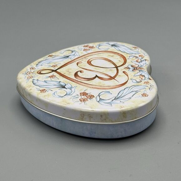 Brighton Heart Shaped Tin Trinket Jewelry Box Empty Love Romance 5.5" - Picture 8 of 10
